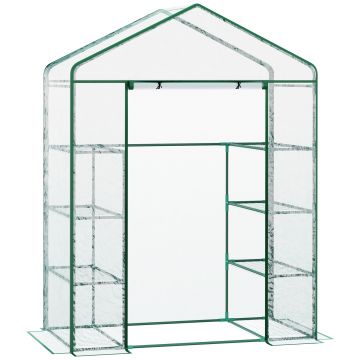 Sera de Gradina Dreptunghiulara Outsunny143x73x195cm | Aosom Romania Sera de Gradina Dreptunghiulara Outsunny143x73x195cm | Aosom Romania