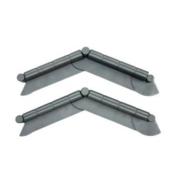 Borduri decorative din plastic pentru gazon, GRI, 5 m lungime - TIMBELA M801-GREY-10