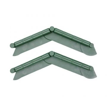 Borduri decorative din plastic pentru gazon, VERDE, lungime 5 m - TIMBELA M801-GREEN-10