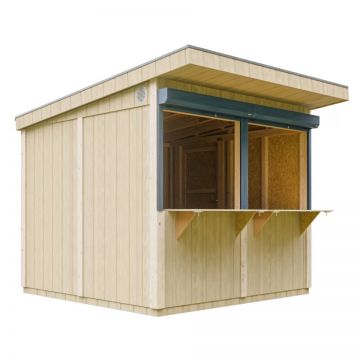 Chioșc din lemn - 5,9 m² - H240x248x305 cm - Timbela M950