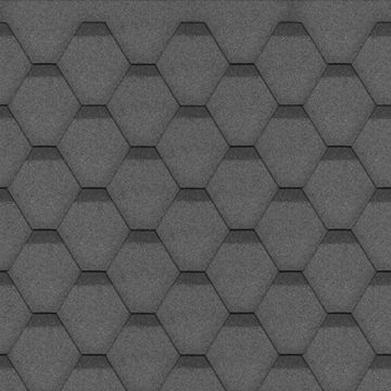 Sindrila bitum pentru acoperis Hexagonal Rock H101BLACK