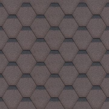 Sindrila bitum pentru acoperis Hexagonal Rock H101BROWN