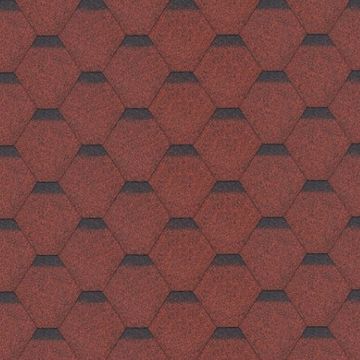 Sindrila bitum pentru acoperis Hexagonal Rock H101RED