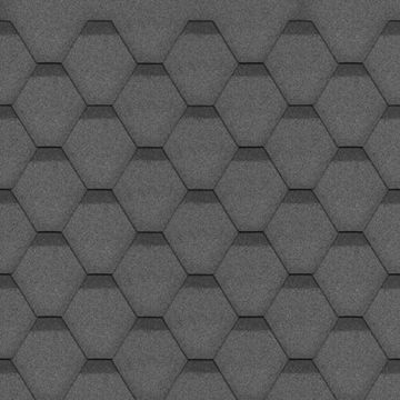 Sindrila bitum pentru acoperis Hexagonal Rock H336BLACK