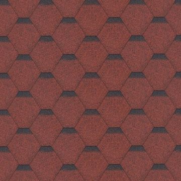 Sindrila bitum pentru acoperis Hexagonal Rock H336RED