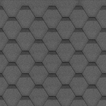 Sindrila bitum pentru acoperis Hexagonal Rock H991BLACK,