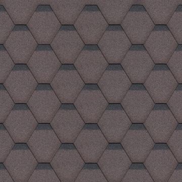 Sindrila bitum pentru acoperis Hexagonal Rock H991BROWN,