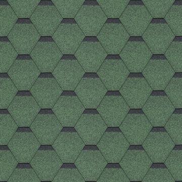 Sindrila bitum pentru acoperis Hexagonal Rock H991GREEN,