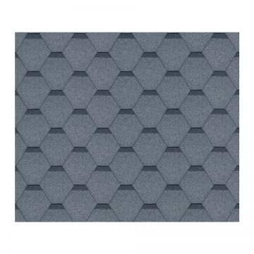 Sindrila pentru acoperis din bitum Hexagonal Rock H331GREY