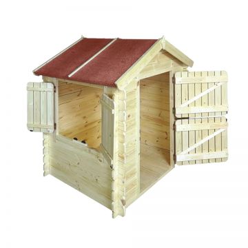 Casuta din lemn M516 cu podea – 106 x 130 cm