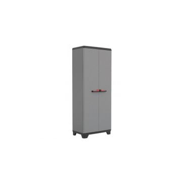 Dulap inalt Keter Stilo cu 3 polite, inaltime 173 cm, gri