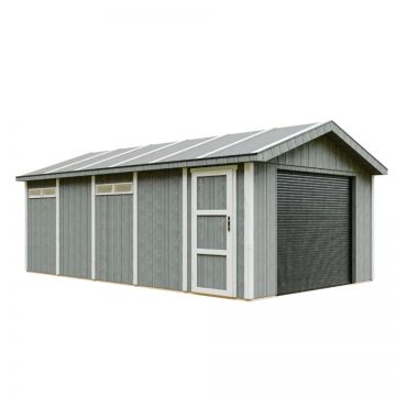 Garaj de calitate premium 21 m² - L378 x L648 cm - Timbela M992B Cavern Steel