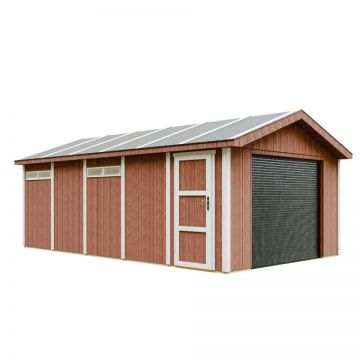 Garaj de calitate premium 21 m² - L378 x L648 cm - Timbela M992B Redwood Red