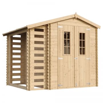 Magazie de grădină din lemn 9 ft x 7 ft x H7 ft / 4,47 m2 (capacitate 2 m3) - fara podele M386C