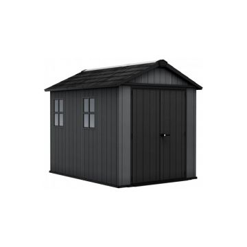 Magazie de gradina mare, Evotech, NEWTON Plus, 9 x 7.5, Gri, Keter 259109