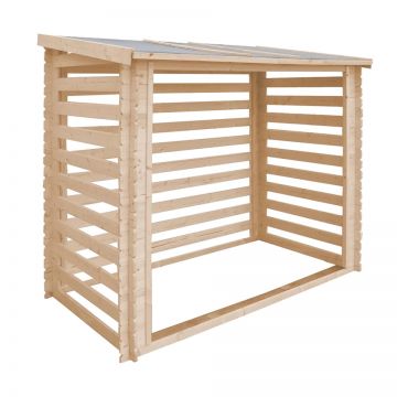 Magazin de busteni din lemn 7,6 ft x 4,8 ft x H6,5 ft / 2,55 m2 (capacitate 5 m3) TIMBELA M202