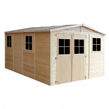 Magazin de gradina din lemn 11x14 ft/12m2 - TIMBELA M336+M336G