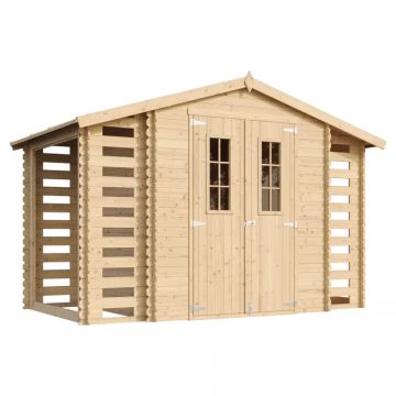 Magazin de gradina din lemn 5,47 m2 (capacitate 3 m3) - TIMBELA M391 cu podea