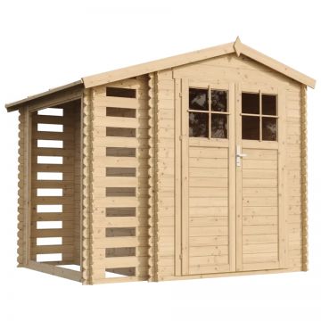 Magazin de grădină din lemn 9 ft x 7 ft x H7 ft /4,47 m2 (capacitate 2 m3) - cu podele M386F+M386G