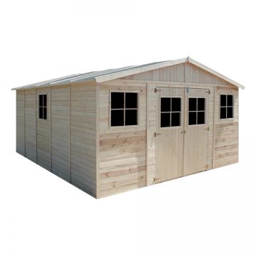 Magazin de gradina din lemn L14ft x L17ft x H8ft - TIMBELA M333
