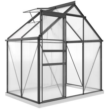 Outsunny Seră Walk-In din Policarbonat 192.5 x 131 cm | Aosom Romania